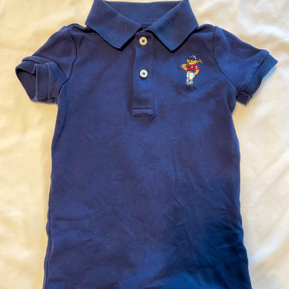 Polo Ralph Lauren 9 month Navy color onesie bodysuit